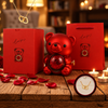 Caja Osito con Rosa Eterna y Collar de Corazones – Eterna Joyas